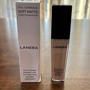 2! L3 Peach Lanera Soft Matte Liquid Foundation - Cream 1) NIB 2) used 1 time